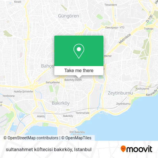 sultanahmet köftecisi bakırköy map