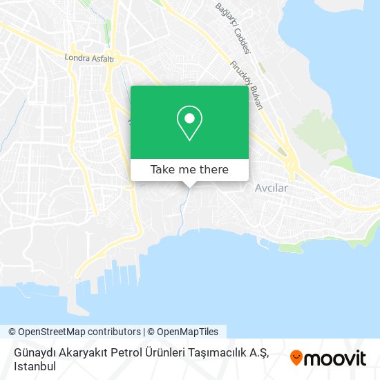 Günaydı Akaryakıt Petrol Ürünleri Taşımacılık A.Ş map