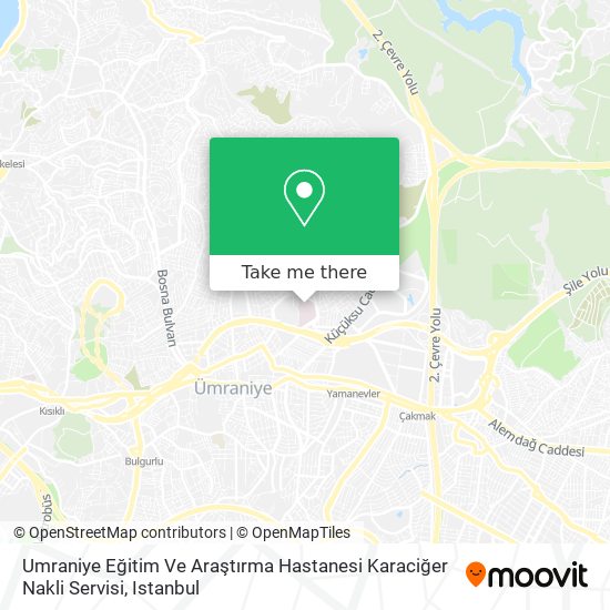 Umraniye Eğitim Ve Araştırma Hastanesi Karaciğer Nakli Servisi map