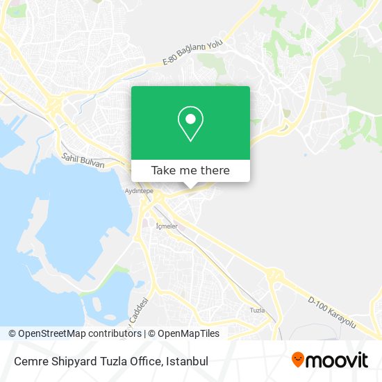 Cemre Shipyard Tuzla Office map