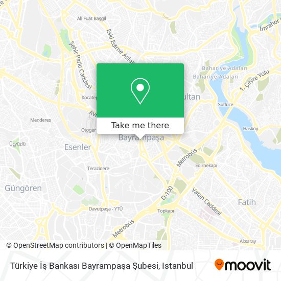 Türkiye İş Bankası Bayrampaşa Şubesi map