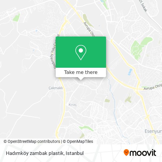 Hadımköy zambak plastik map