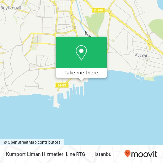 Kumport Liman Hizmetleri Line RTG 11 map