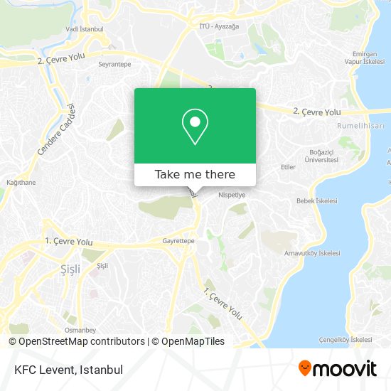 KFC Levent map