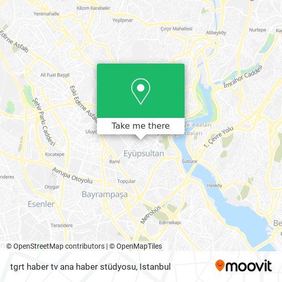tgrt haber tv ana haber stüdyosu map