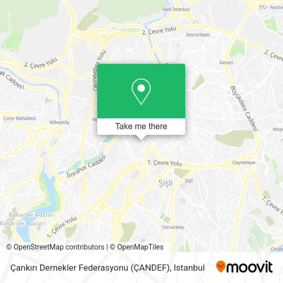 Çankırı Dernekler Federasyonu (ÇANDEF) map