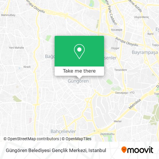 Güngören Belediyesi Gençlik Merkezi map