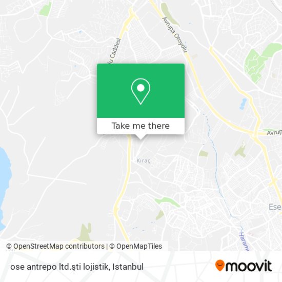 ose antrepo ltd.şti lojistik map