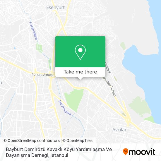 Bayburt Demirözü Kavaklı Köyü Yardımlaşma Ve Dayanışma Derneği map