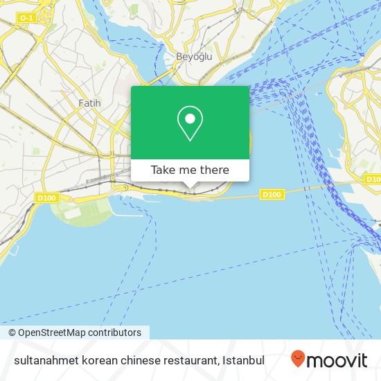 sultanahmet korean chinese restaurant map