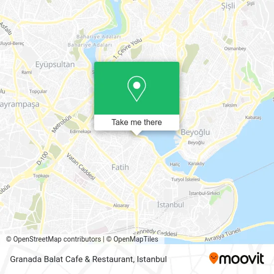 Granada Balat Cafe & Restaurant map