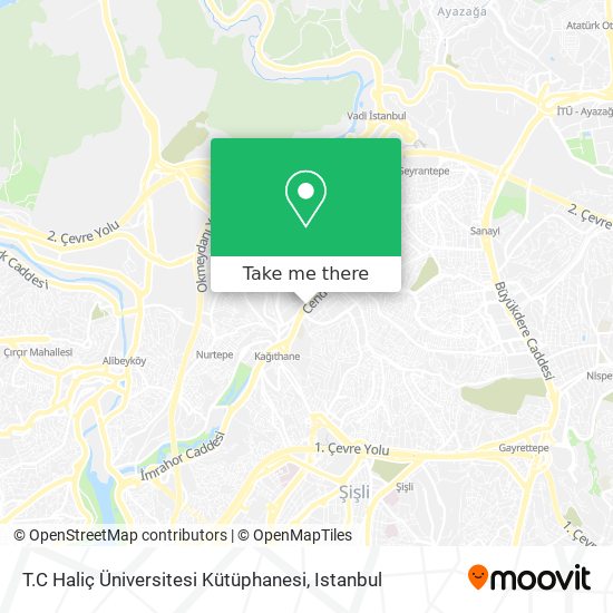 T.C Haliç Üniversitesi Kütüphanesi map