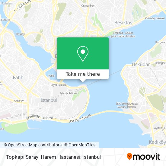 Topkapi Sarayi Harem Hastanesi map