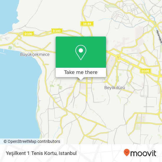 Yeşilkent 1 Tenis Kortu map