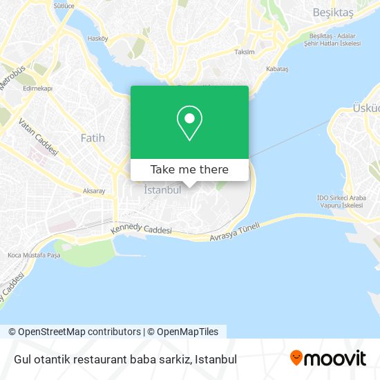 Gul otantik restaurant baba sarkiz map