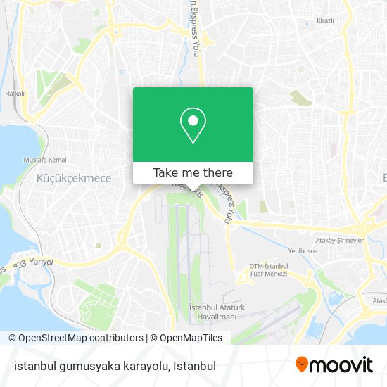 istanbul gumusyaka karayolu map