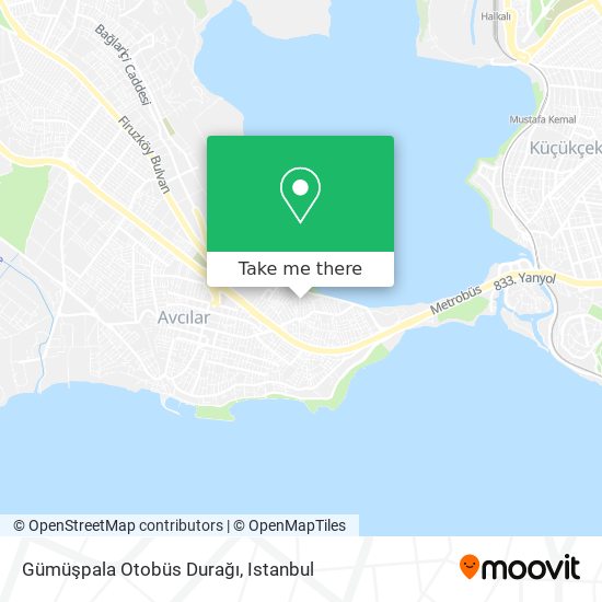 Gümüşpala Otobüs Durağı map