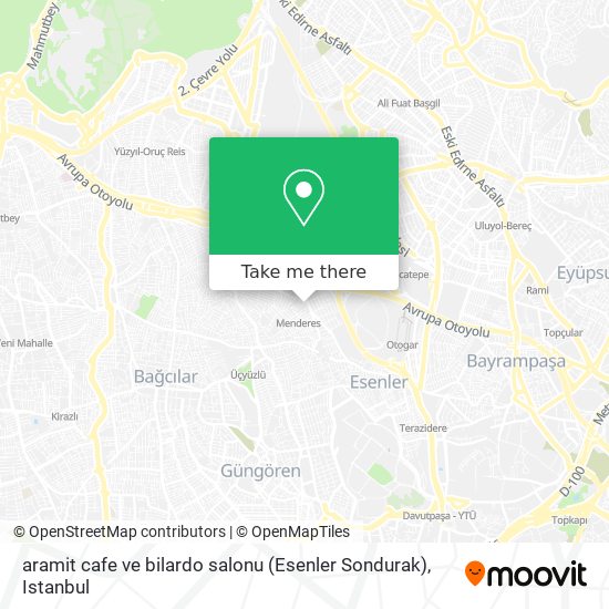 aramit cafe ve bilardo salonu (Esenler Sondurak) map