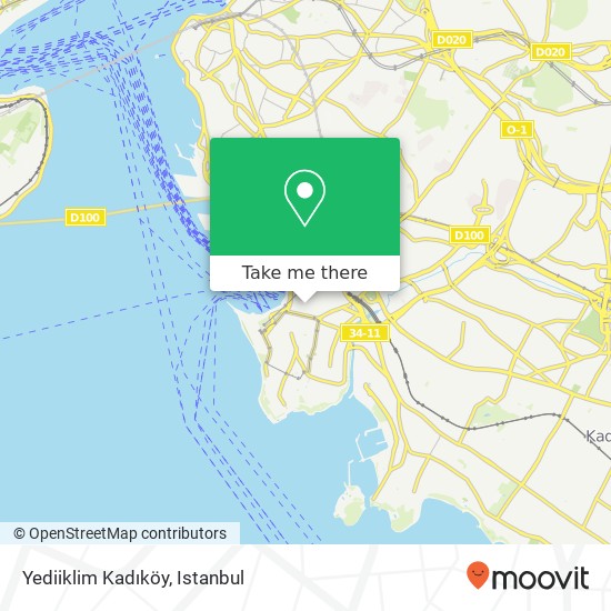 Yediiklim Kadıköy map