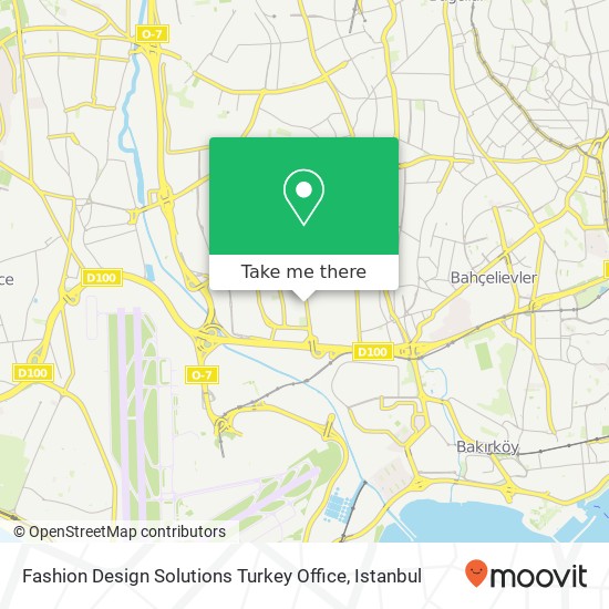 Fashion Design Solutions Turkey Office map