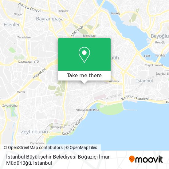 İstanbul Büyükşehir Belediyesi Boğaziçi İmar Müdürlüğü map