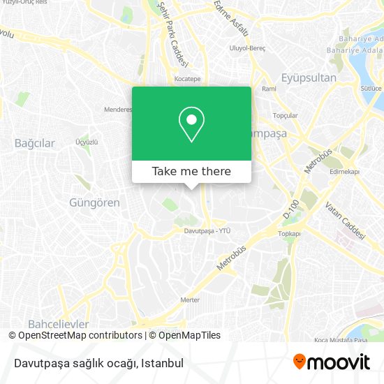 Davutpaşa sağlık ocağı map