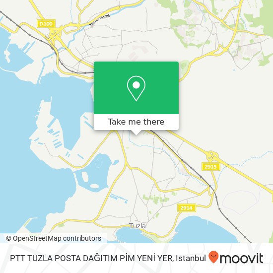 PTT TUZLA POSTA DAĞITIM PİM YENİ YER map