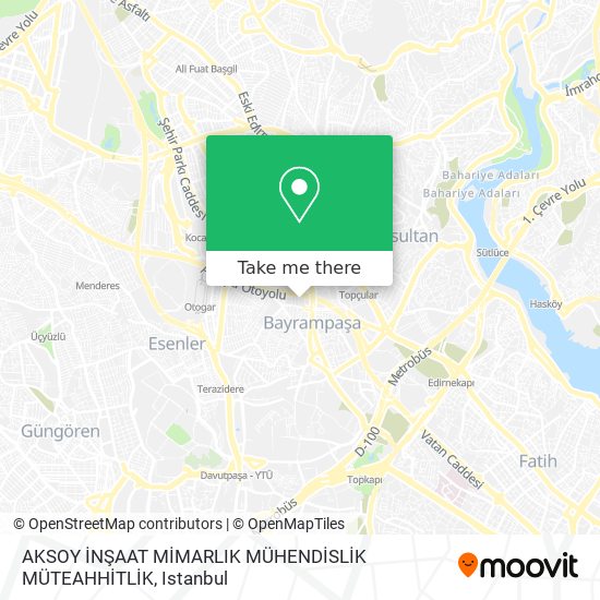 AKSOY İNŞAAT MİMARLIK MÜHENDİSLİK MÜTEAHHİTLİK map