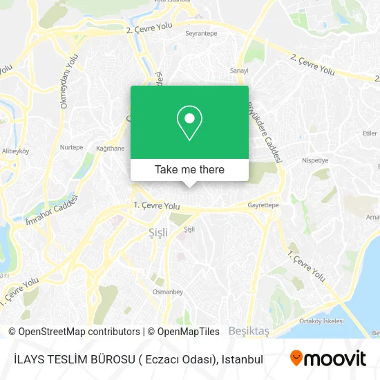 İLAYS TESLİM BÜROSU ( Eczacı Odası) map
