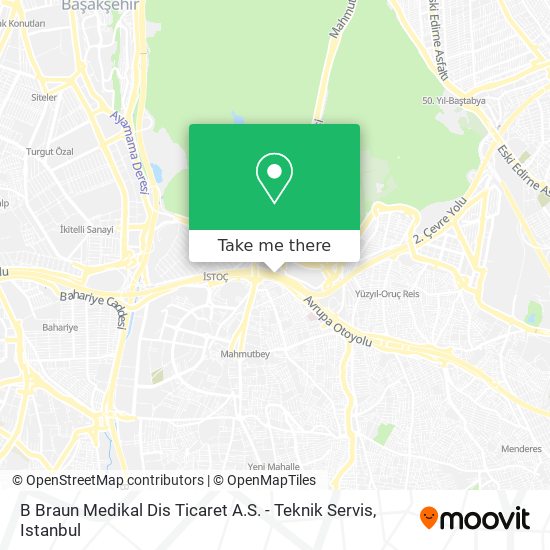 B Braun Medikal Dis Ticaret A.S. - Teknik Servis map