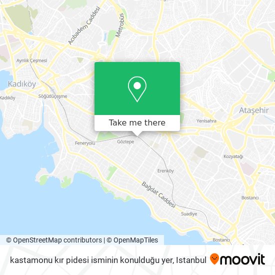 kastamonu kır pidesi isminin konulduğu yer map