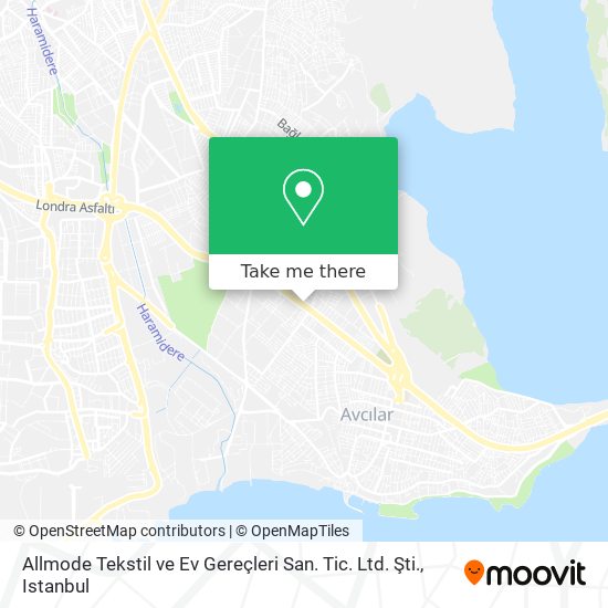 Allmode Tekstil ve Ev Gereçleri San. Tic. Ltd. Şti. map