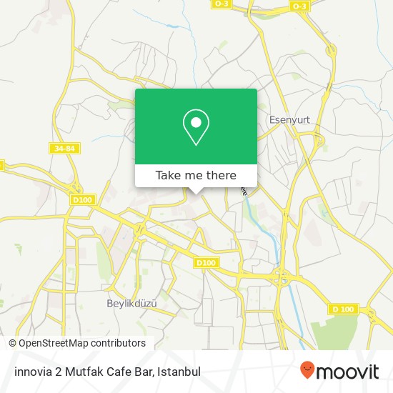 innovia 2 Mutfak Cafe Bar map