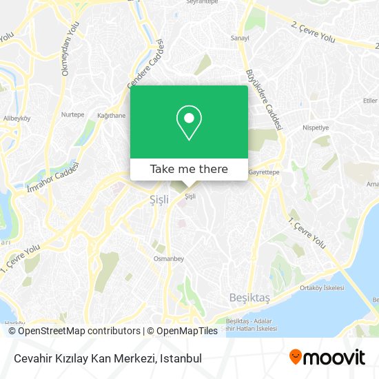 Cevahir Kızılay Kan Merkezi map