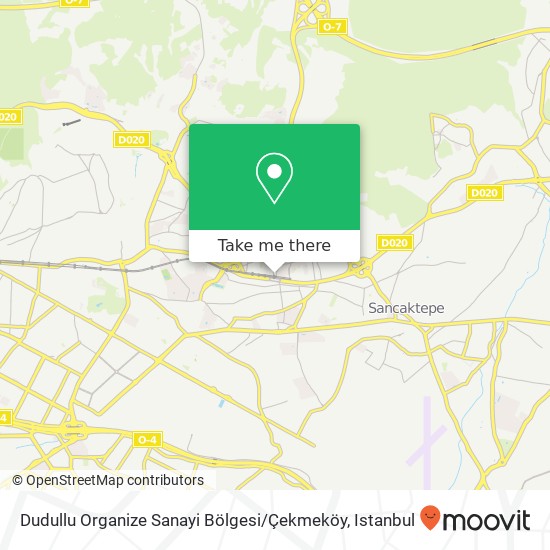 Dudullu Organize Sanayi Bölgesi / Çekmeköy map