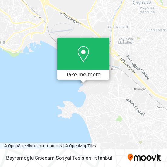 Bayramoglu Sisecam Sosyal Tesisleri map