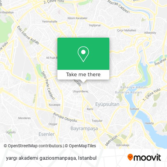 yargı akademi gaziosmanpaşa map