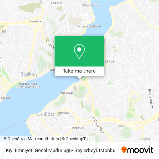 Kıyı Emniyeti Genel Müdürlüğü- Beylerbeyi map
