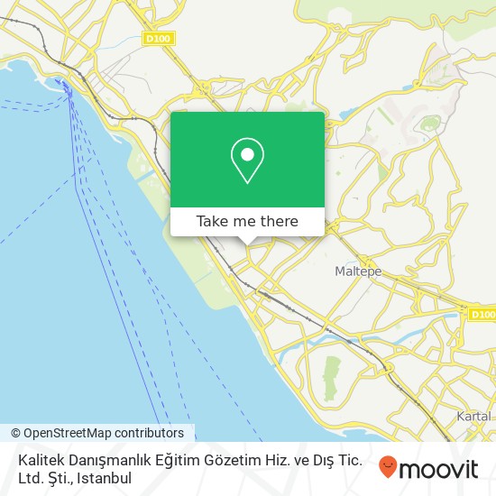 Kalitek Danışmanlık Eğitim Gözetim Hiz. ve Dış Tic. Ltd. Şti. map