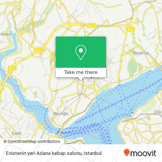 Enistenin yeri Adana kebap salonu map