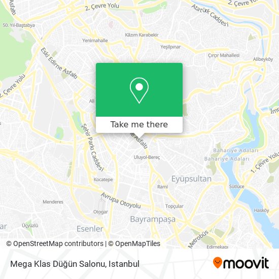 Mega Klas Düğün Salonu map