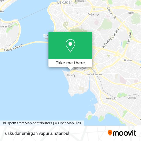 üsküdar emirgan vapuru map