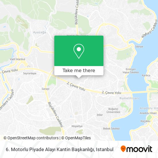 6. Motorlu Piyade Alayı Kantin Başkanlığı map