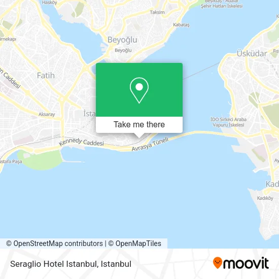 Seraglio Hotel Istanbul map