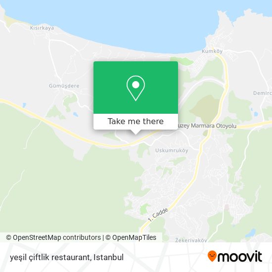 yeşil çiftlik restaurant map