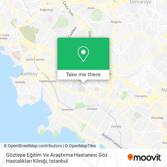 Göztepe Eğitim Ve Araştırma Hastanesi Göz Hastalıkları Kliniği map