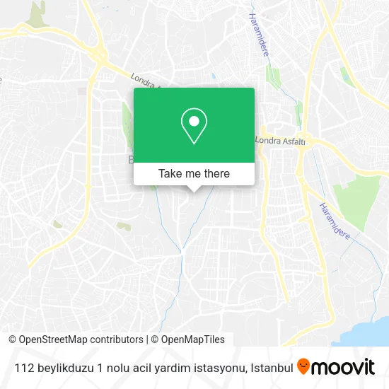 112  beylikduzu 1 nolu acil yardim istasyonu map