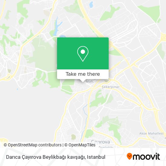 Darıca Çayırova Beylikbağı kavşağı map