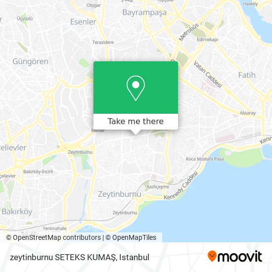 zeytinburnu SETEKS KUMAŞ map