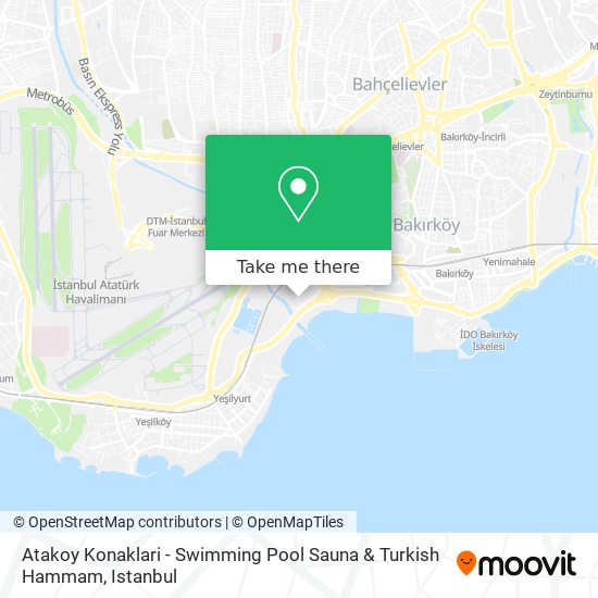 Atakoy Konaklari - Swimming Pool Sauna & Turkish Hammam map